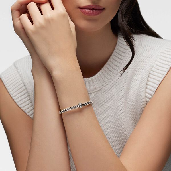 Eka Small Flex'it White Gold Bracelet